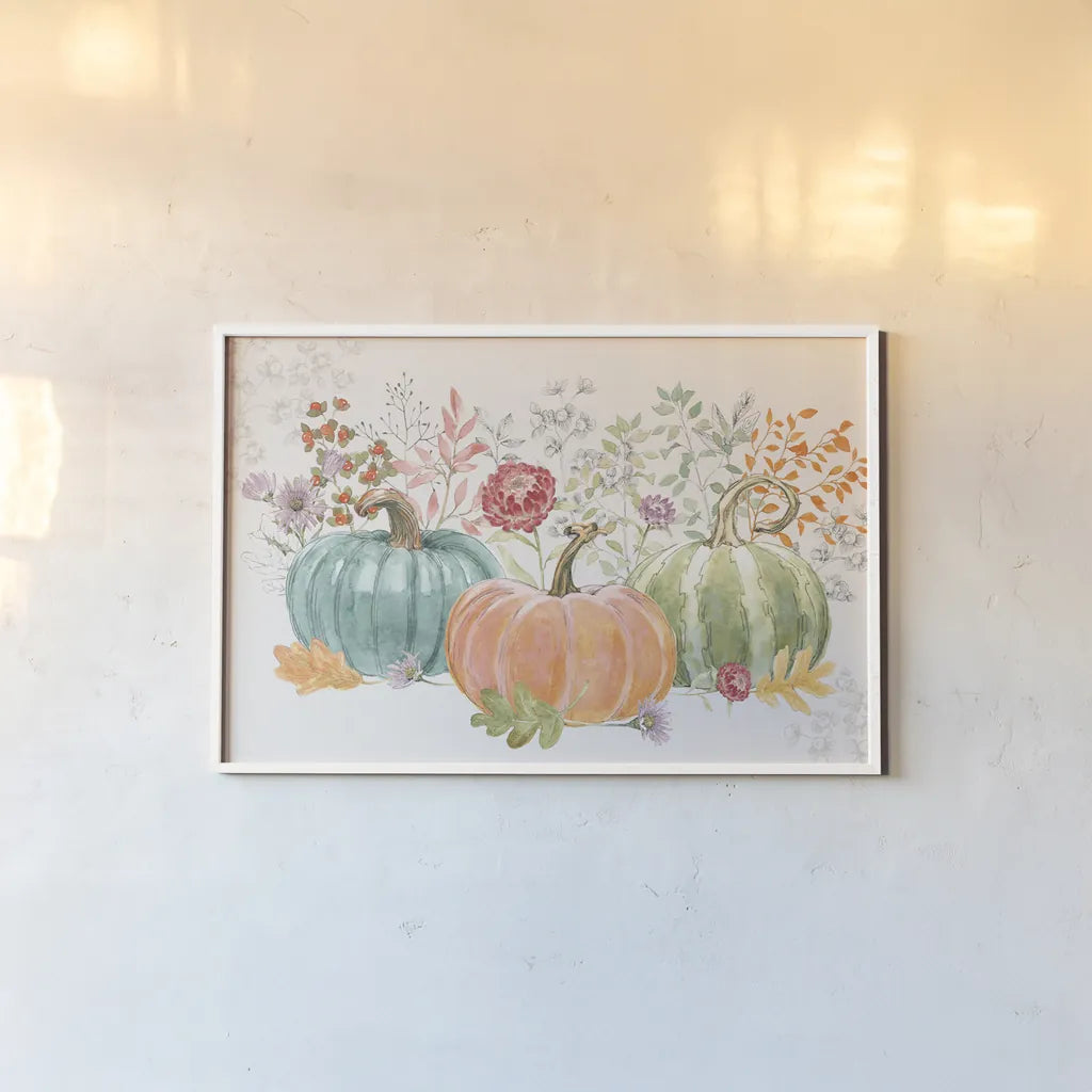Abundance I by Beth Grove. shown as a paper print in a white frame. Available as a archival giclee rolled canvas, fine art paper, or poster print. SKU 98101i.