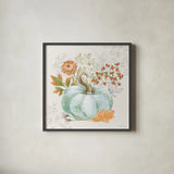 Abundance II by Beth Grove. Shown in a sleek black glass frame for a contemporary gallery look. Available as an archival giclee rolled canvas, fine art paper, or poster print. SKU 98102a.