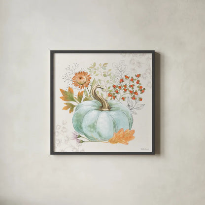 Abundance II by Beth Grove. Shown in a sleek black glass frame for a contemporary gallery look. Available as an archival giclee rolled canvas, fine art paper, or poster print. SKU 98102a.
