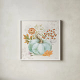 Abundance II by Beth Grove. Shown in a crisp white glass frame for a clean and minimalist style. Available as an archival giclee rolled canvas, fine art paper, or poster print. SKU 98102a.