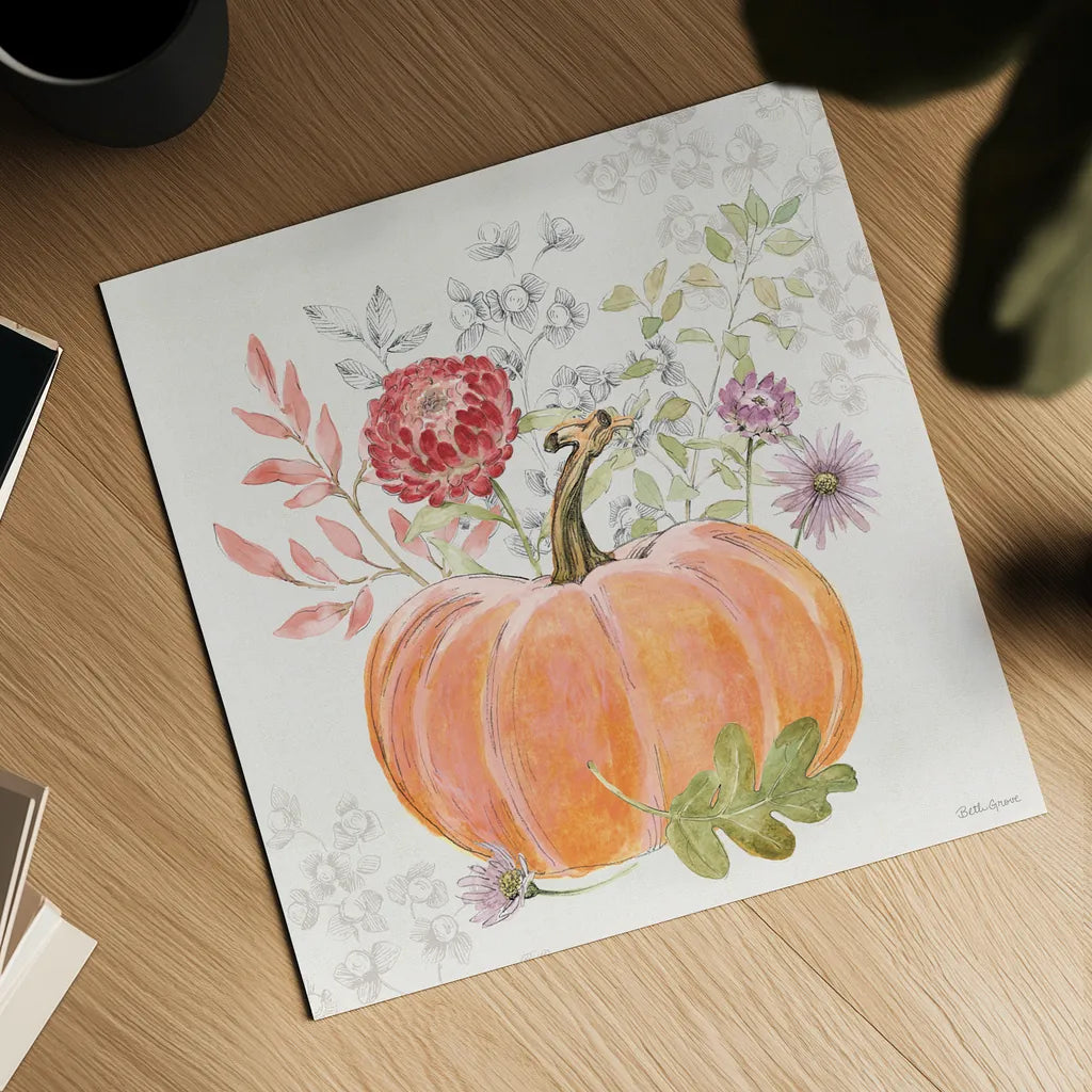 Abundance IV by Beth Grove. Shown as a detailed flat fine art print, highlighting archival giclee quality. Available as an archival giclee rolled canvas, fine art paper, or poster print. SKU 98104a.