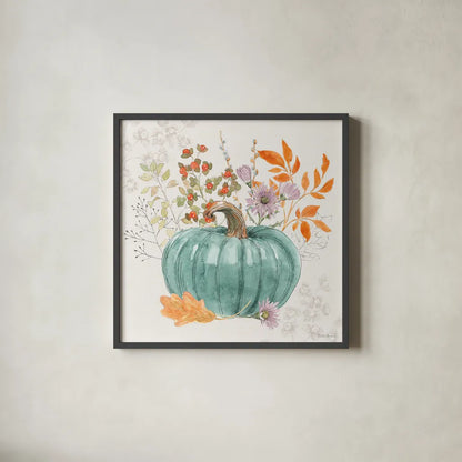 Abundance V by Beth Grove. Shown in a sleek black glass frame for a contemporary gallery look. Available as an archival giclee rolled canvas, fine art paper, or poster print. SKU 98105a.