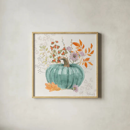Abundance V by Beth Grove. Shown in a natural wood glass frame for a timeless modern aesthetic. Available as an archival giclee rolled canvas, fine art paper, or poster print. SKU 98105a.