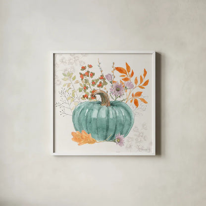 Abundance V by Beth Grove. Shown in a crisp white glass frame for a clean and minimalist style. Available as an archival giclee rolled canvas, fine art paper, or poster print. SKU 98105a.
