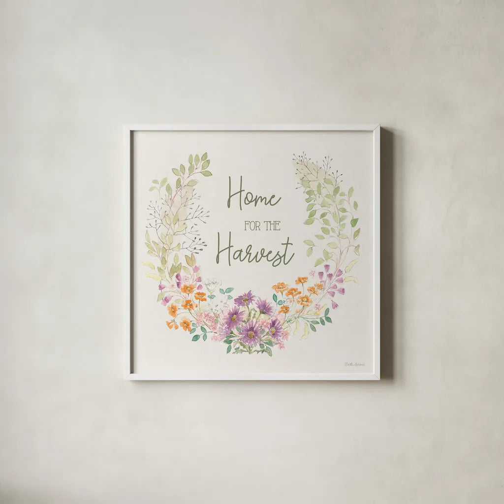 Abundance VI by Beth Grove. Shown in a crisp white glass frame for a clean and minimalist style. Available as an archival giclee rolled canvas, fine art paper, or poster print. SKU 98106a.