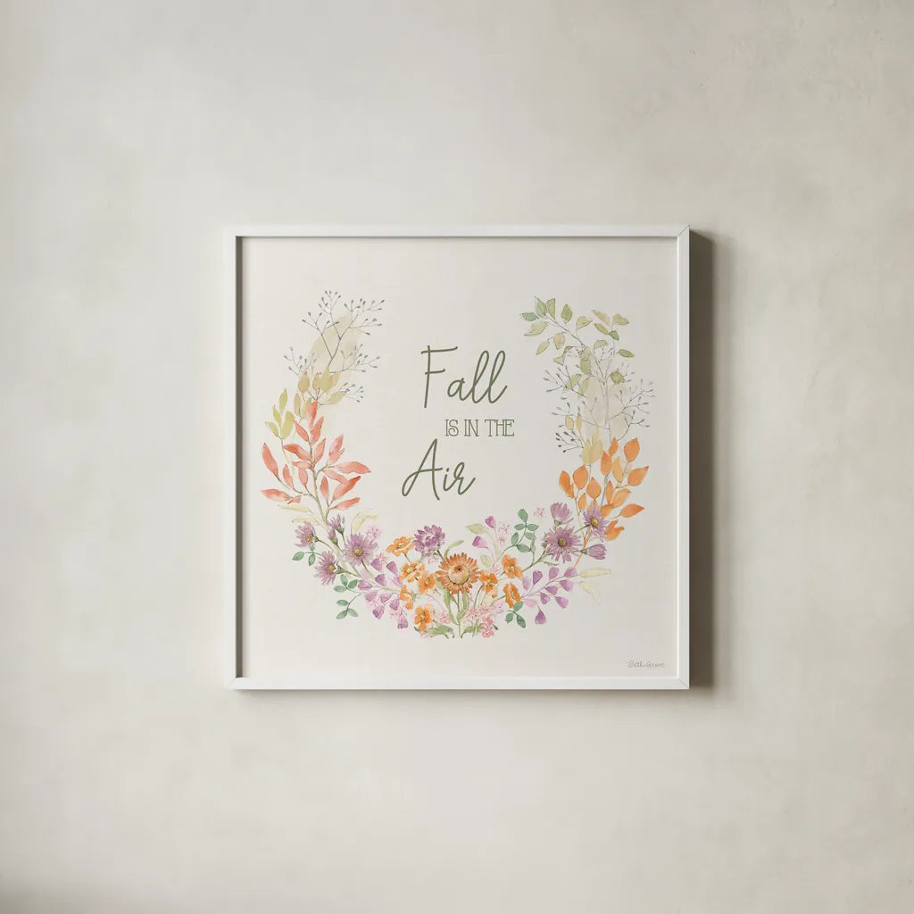 Abundance VII by Beth Grove. Shown in a crisp white glass frame for a clean and minimalist style. Available as an archival giclee rolled canvas, fine art paper, or poster print. SKU 98107a.