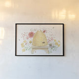 Afternoon in the Garden I by Beth Grove. shown as a paper print in a black flame. Available as a archival giclee rolled canvas, fine art paper, or poster print. SKU 84907i.
