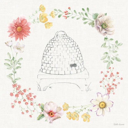 Afternoon in the Garden XII by Beth Grove. SKU 84918a. Archival Giclee Fine art print for wall decor.