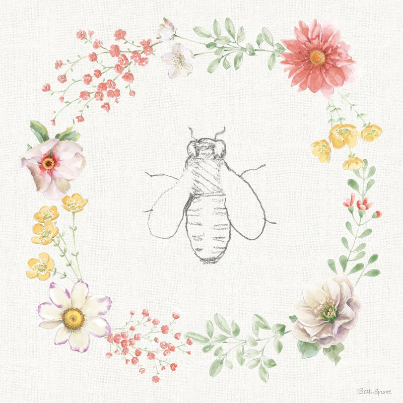 Afternoon in the Garden XIII by Beth Grove. SKU 84919a. Archival Giclee Fine art print for wall decor.