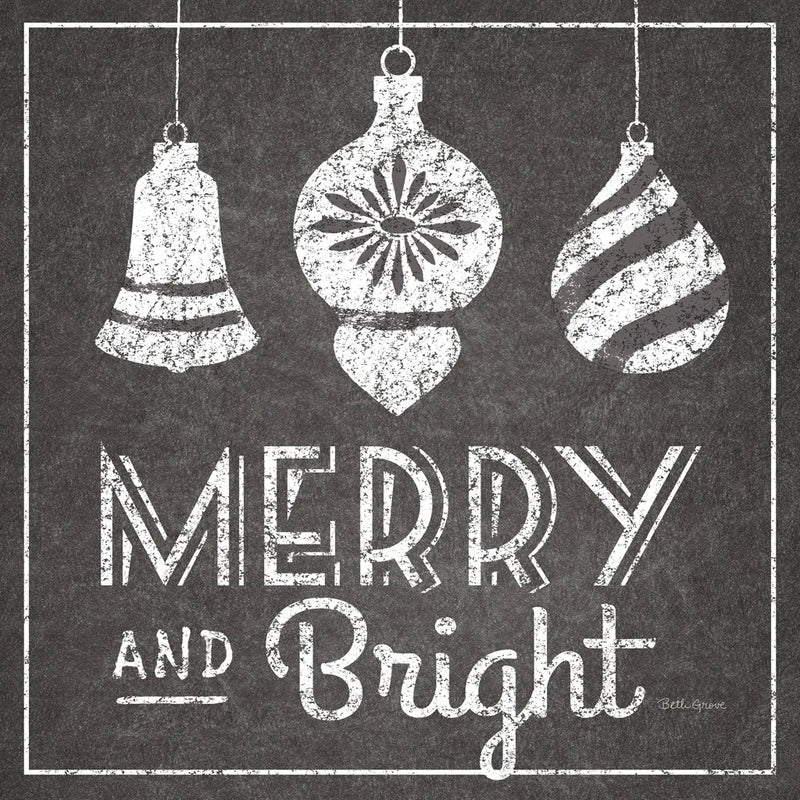 All About The Holidays II BW by Beth Grove. SKU 73350a. Archival Giclee Fine art print for wall decor.