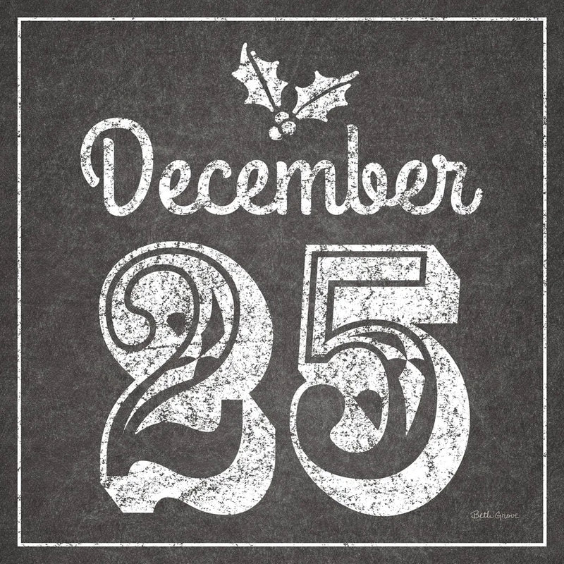 All About The Holidays IV BW by Beth Grove. SKU 73352a. Archival Giclee Fine art print for wall decor.