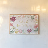 All You Need is Love I by Beth Grove. shown as a paper print in a natural frame. Available as a archival giclee rolled canvas, fine art paper, or poster print. SKU 55404i.