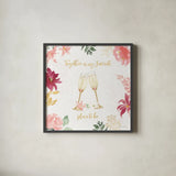 All You Need is Love IV by Beth Grove. Shown in a sleek black glass frame for a contemporary gallery look. Available as an archival giclee rolled canvas, fine art paper, or poster print. SKU 55407a.