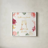 All You Need is Love IV by Beth Grove. Shown in a crisp white glass frame for a clean and minimalist style. Available as an archival giclee rolled canvas, fine art paper, or poster print. SKU 55407a.