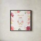 All You Need is Love V by Beth Grove. Shown in a sleek black glass frame for a contemporary gallery look. Available as an archival giclee rolled canvas, fine art paper, or poster print. SKU 55408a.