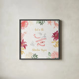 All You Need is Love VI by Beth Grove. Shown in a sleek black glass frame for a contemporary gallery look. Available as an archival giclee rolled canvas, fine art paper, or poster print. SKU 55409a.