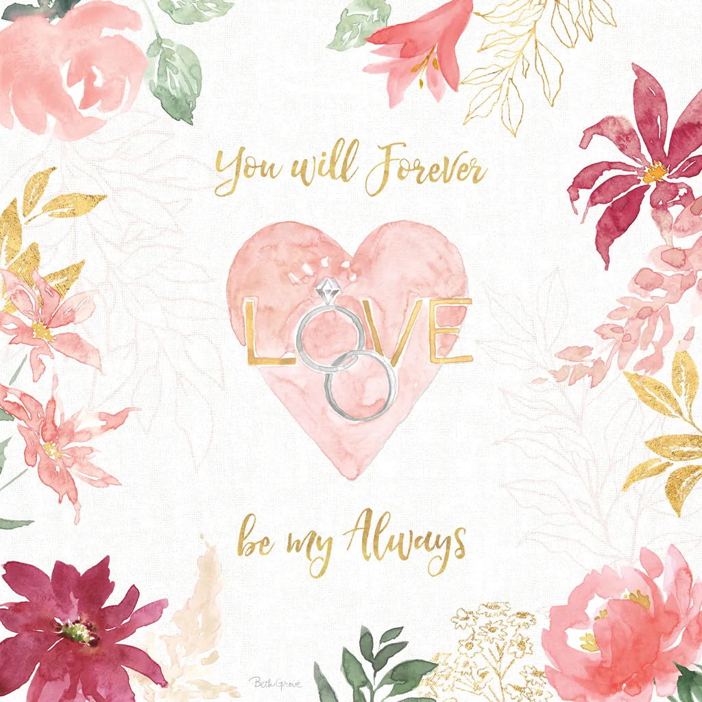 All You Need is Love VII by Beth Grove. SKU 55410a. Archival Giclee Fine art print for wall decor.