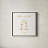 All You Need is Love VIII by Beth Grove. Shown in a sleek black glass frame for a contemporary gallery look. Available as an archival giclee rolled canvas, fine art paper, or poster print. SKU 55411a.