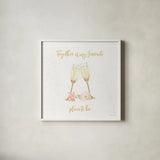 All You Need is Love VIII by Beth Grove. Shown in a crisp white glass frame for a clean and minimalist style. Available as an archival giclee rolled canvas, fine art paper, or poster print. SKU 55411a.