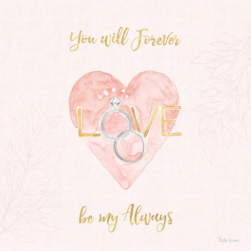 All You Need is Love XI Pink by Beth Grove. SKU 55418a. Archival Giclee Fine art print for wall decor.