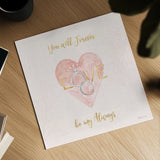 All You Need is Love XI Pink by Beth Grove. Shown as a detailed flat fine art print, highlighting archival giclee quality. Available as an archival giclee rolled canvas, fine art paper, or poster print. SKU 55418a.