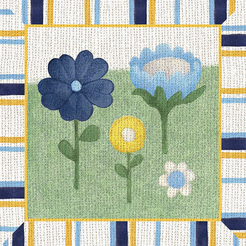 Americana Garden IV with border by Beth Grove. SKU 27293a. Archival Giclee Fine art print for wall decor.