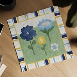 Americana Garden IV with border by Beth Grove. Shown as a detailed flat fine art print, highlighting archival giclee quality. Available as an archival giclee rolled canvas, fine art paper, or poster print. SKU 27293a.