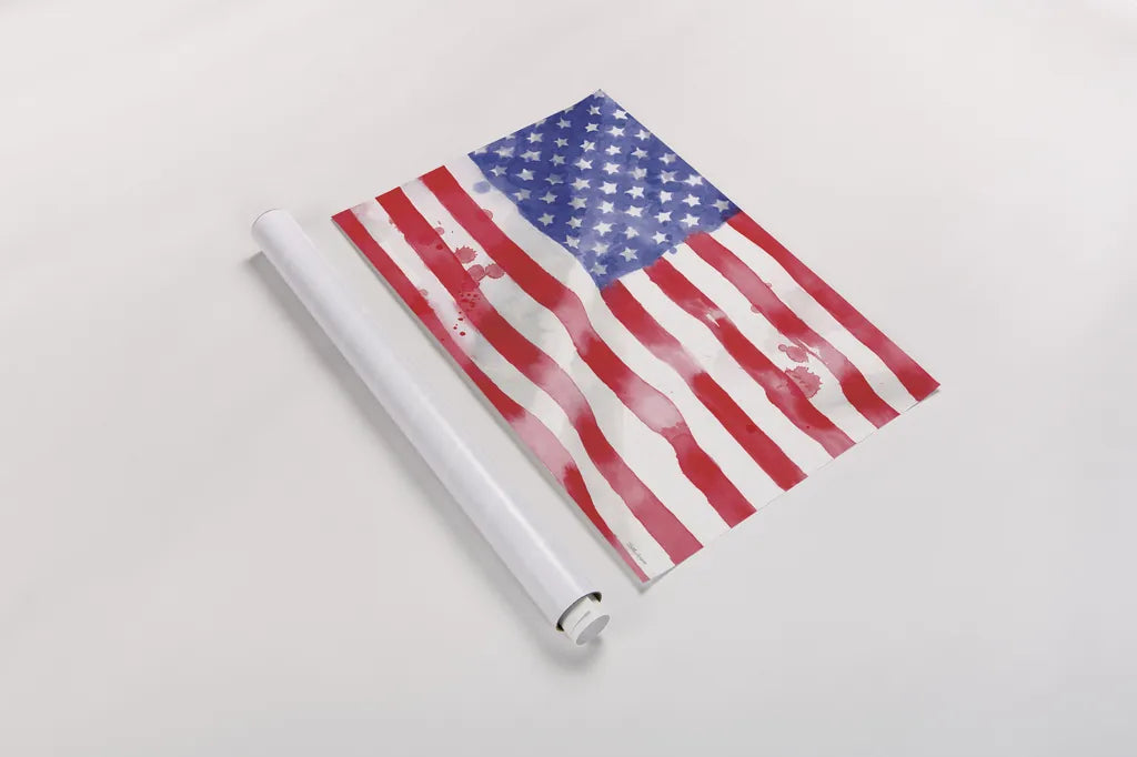 Americana Style I by Beth Grove. shown as a rolled paper print. Available as archival giclee rolled canvas, fine art paper, or poster print. SKU 69480i.