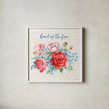 Americana Style II by Beth Grove. Shown in a crisp white glass frame for a clean and minimalist style. Available as an archival giclee rolled canvas, fine art paper, or poster print. SKU 69481a.