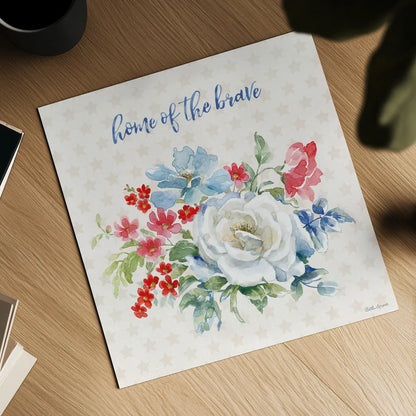 Americana Style III by Beth Grove. Shown as a detailed flat fine art print, highlighting archival giclee quality. Available as an archival giclee rolled canvas, fine art paper, or poster print. SKU 69482a.