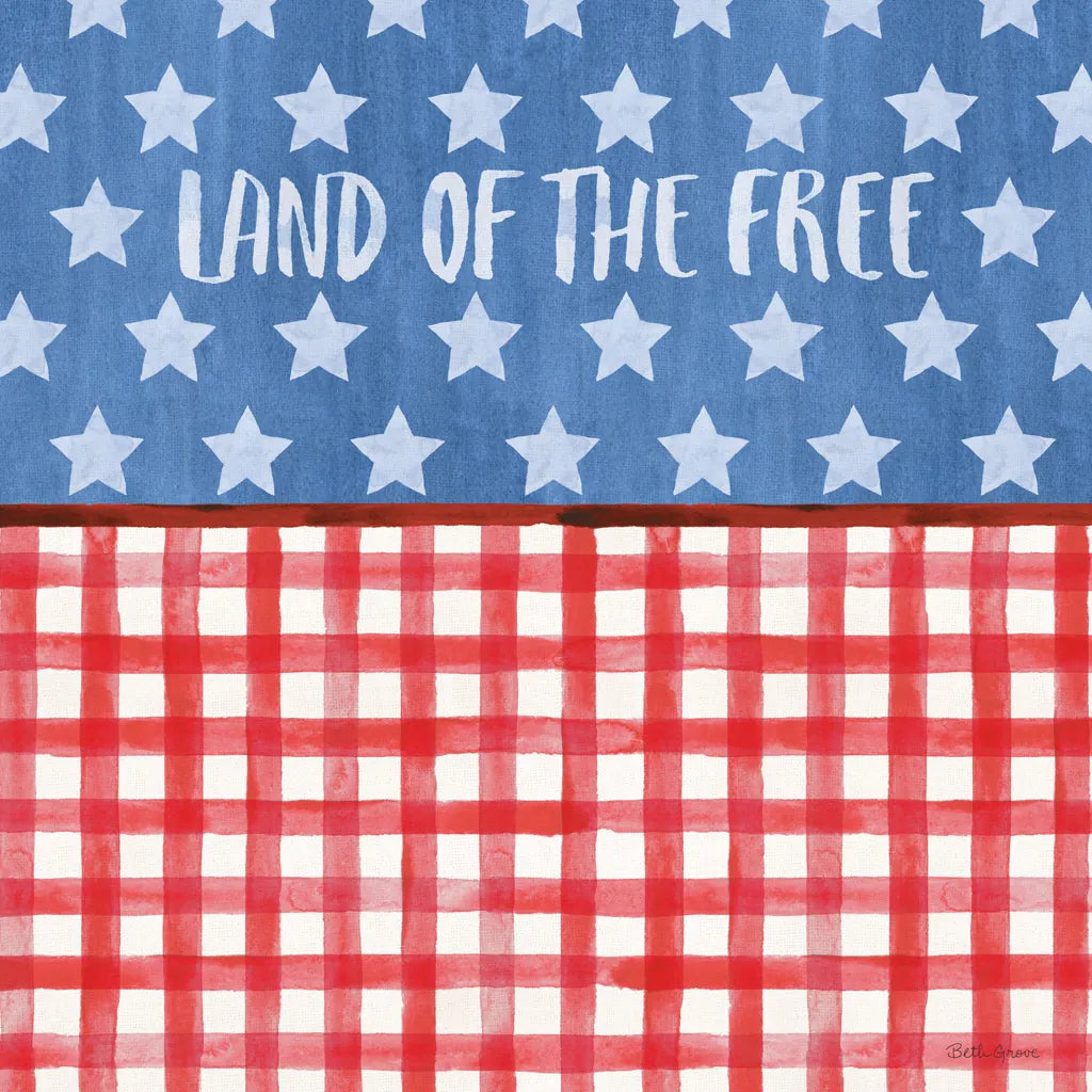 Americana Style VI by Beth Grove. SKU 69485a. Archival Giclee Fine art print for wall decor.