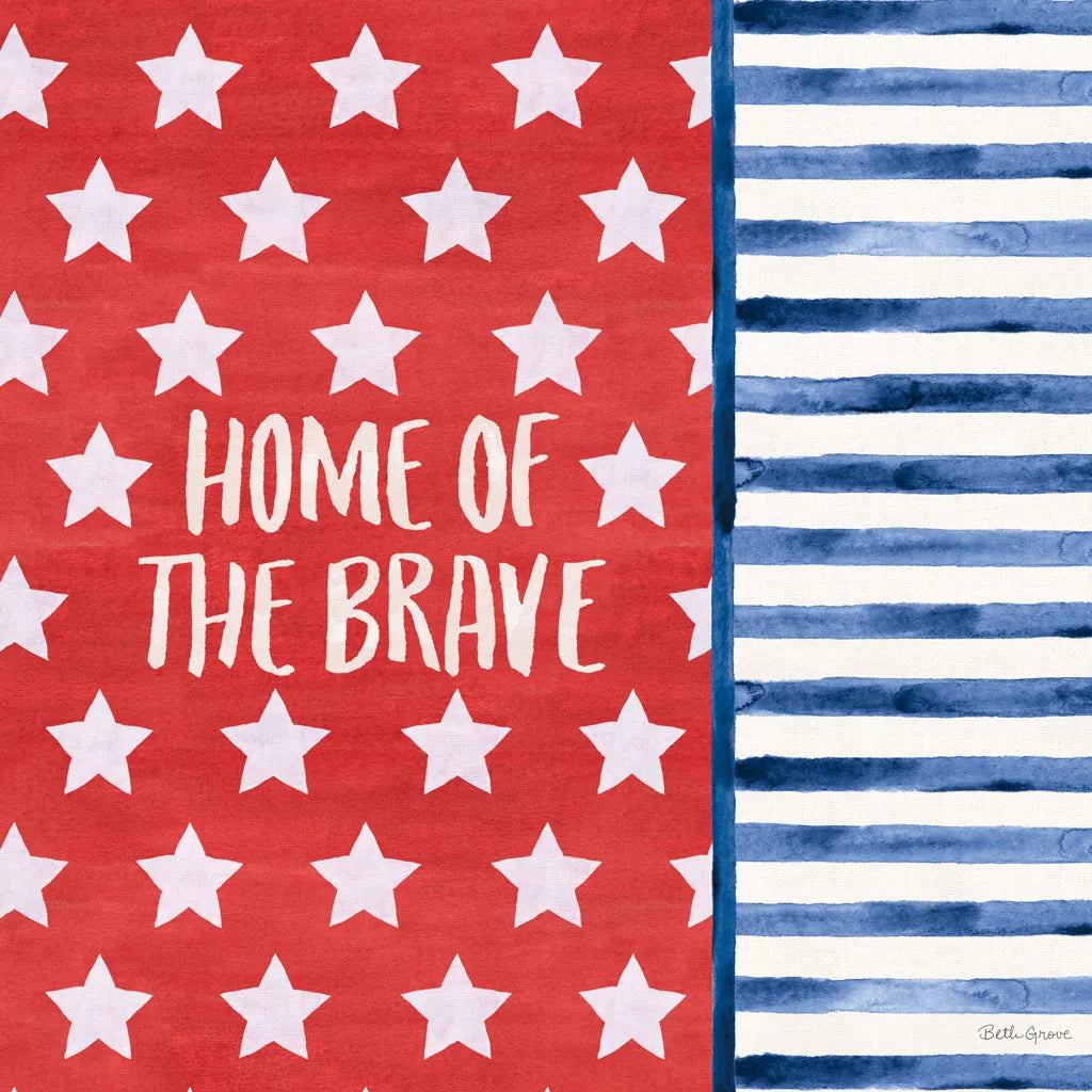 Americana Style VII by Beth Grove. SKU 69486a. Archival Giclee Fine art print for wall decor.