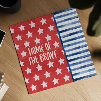 Americana Style VII by Beth Grove. Shown as a detailed flat fine art print, highlighting archival giclee quality. Available as an archival giclee rolled canvas, fine art paper, or poster print. SKU 69486a.