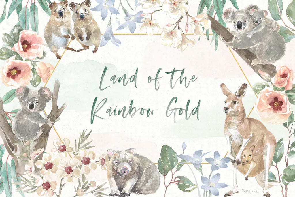 Aussie Love I by Beth Grove. SKU 62828i. Archival Giclee Fine art print for wall decor.