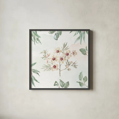 Aussie Love IX by Beth Grove. Shown in a sleek black glass frame for a contemporary gallery look. Available as an archival giclee rolled canvas, fine art paper, or poster print. SKU 62836a.