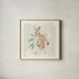 Aussie Love V by Beth Grove. Shown in a natural wood glass frame for a timeless modern aesthetic. Available as an archival giclee rolled canvas, fine art paper, or poster print. SKU 62832a.