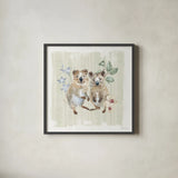 Aussie Love VI by Beth Grove. Shown in a sleek black glass frame for a contemporary gallery look. Available as an archival giclee rolled canvas, fine art paper, or poster print. SKU 62833a.