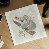 Aussie Love VII by Beth Grove. Shown as a detailed flat fine art print, highlighting archival giclee quality. Available as an archival giclee rolled canvas, fine art paper, or poster print. SKU 62834a.