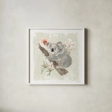 Aussie Love VII by Beth Grove. Shown in a crisp white glass frame for a clean and minimalist style. Available as an archival giclee rolled canvas, fine art paper, or poster print. SKU 62834a.