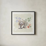 Aussie Love VIII by Beth Grove. Shown in a sleek black glass frame for a contemporary gallery look. Available as an archival giclee rolled canvas, fine art paper, or poster print. SKU 62835a.