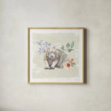 Aussie Love VIII by Beth Grove. Shown in a natural wood glass frame for a timeless modern aesthetic. Available as an archival giclee rolled canvas, fine art paper, or poster print. SKU 62835a.