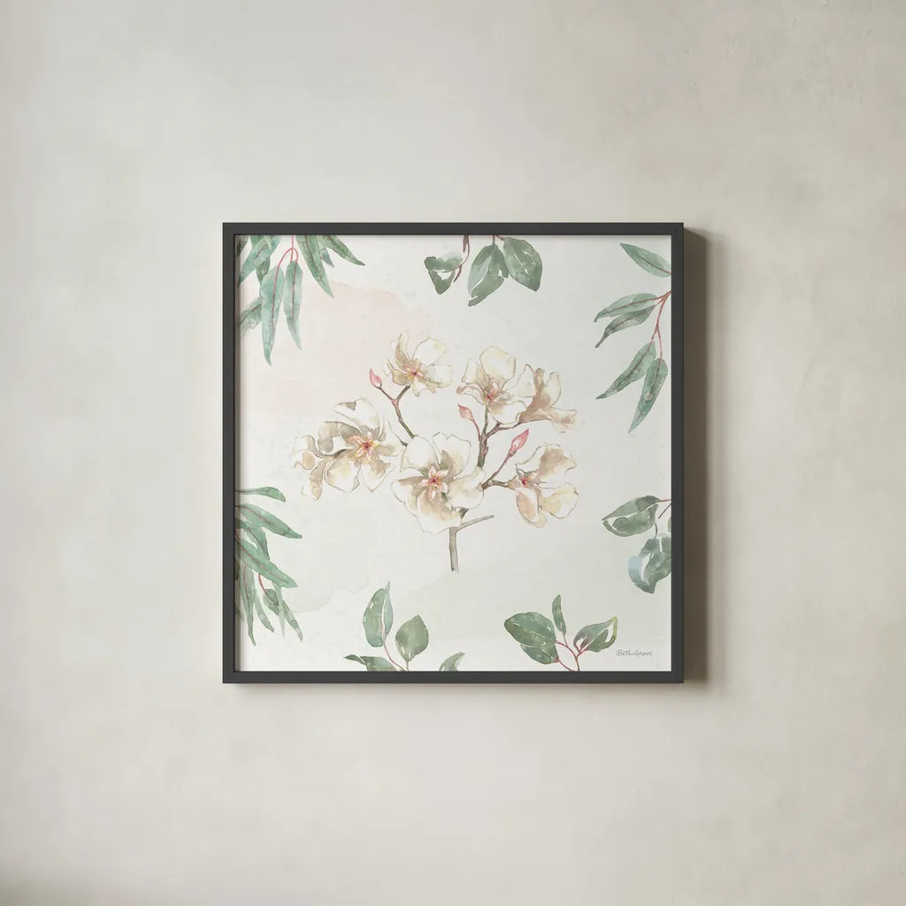 Aussie Love X by Beth Grove. Shown in a sleek black glass frame for a contemporary gallery look. Available as an archival giclee rolled canvas, fine art paper, or poster print. SKU 62837a.