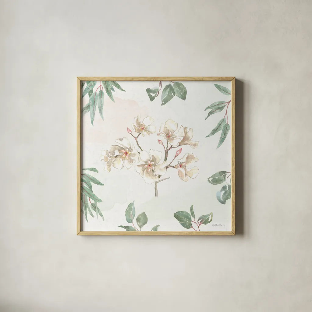 Aussie Love X by Beth Grove. Shown in a natural wood glass frame for a timeless modern aesthetic. Available as an archival giclee rolled canvas, fine art paper, or poster print. SKU 62837a.