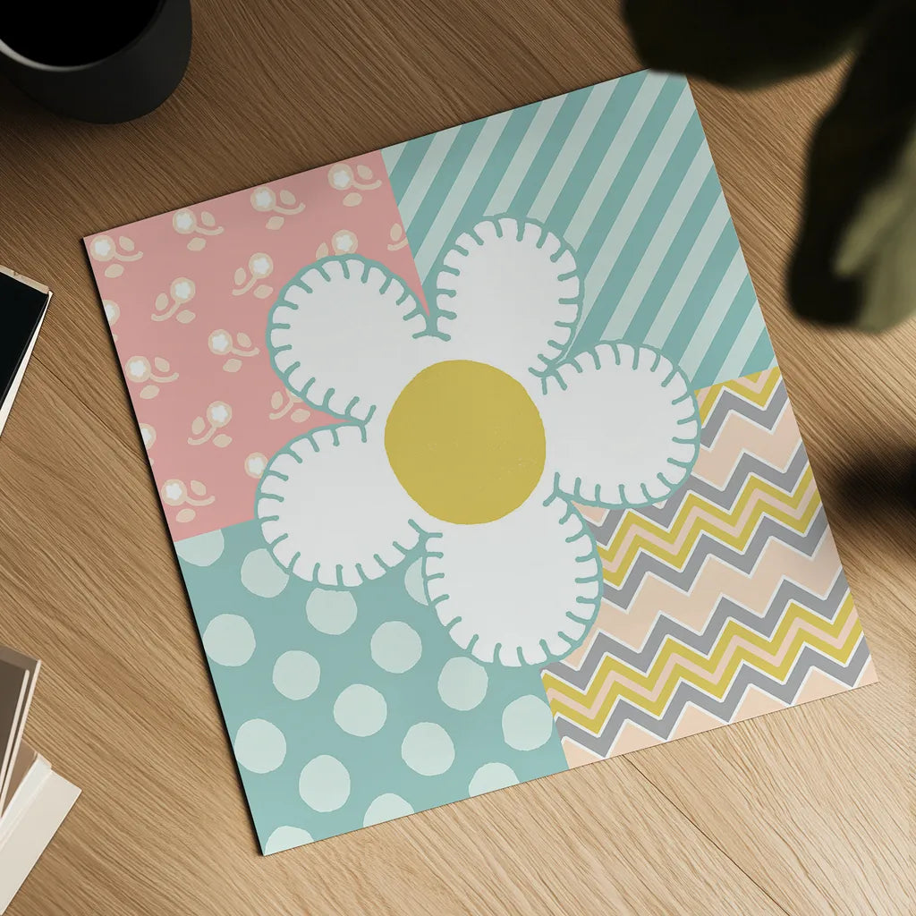 Baby Quilt II by Beth Grove. Shown as a detailed flat fine art print, highlighting archival giclee quality. Available as an archival giclee rolled canvas, fine art paper, or poster print. SKU 24661a.