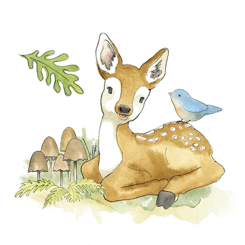 Baby Woodland III by Beth Grove. SKU 27732a. Archival Giclee Fine art print for wall decor.