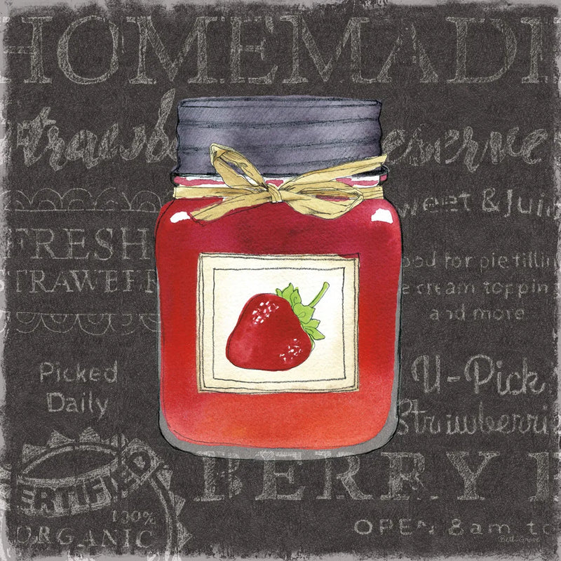 Canning Kitchen I black by Beth Grove. SKU 32190a. Archival Giclee Fine art print for wall decor.