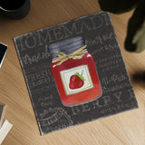 Canning Kitchen I black by Beth Grove. Shown as a detailed flat fine art print, highlighting archival giclee quality. Available as an archival giclee rolled canvas, fine art paper, or poster print. SKU 32190a.