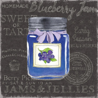 Canning Kitchen II black by Beth Grove. SKU 32191a. Archival Giclee Fine art print for wall decor.