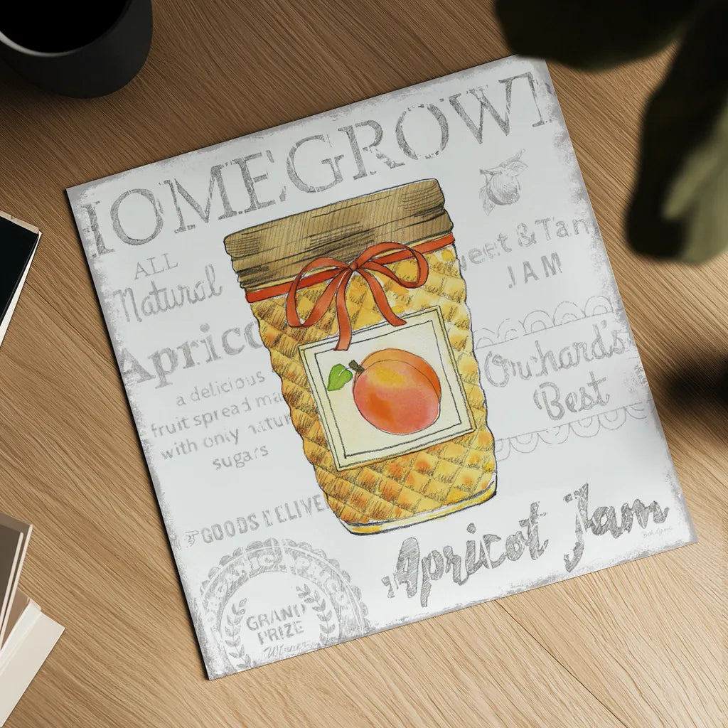 Canning Kitchen IV by Beth Grove. Shown as a detailed flat fine art print, highlighting archival giclee quality. Available as an archival giclee rolled canvas, fine art paper, or poster print. SKU 32189a.