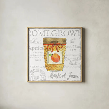 Canning Kitchen IV by Beth Grove. Shown in a natural wood glass frame for a timeless modern aesthetic. Available as an archival giclee rolled canvas, fine art paper, or poster print. SKU 32189a.